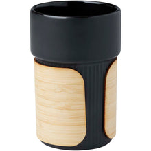 Load image into Gallery viewer, Fika 340 ml tumbler with bamboo sleeve — Black