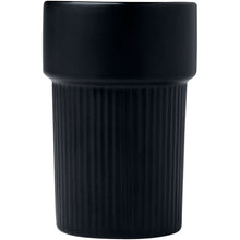 Load image into Gallery viewer, Fika 340 ml tumbler with bamboo sleeve — Black (front)