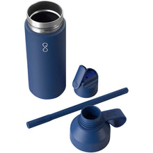 Load image into Gallery viewer, Ocean Bottle GO 500 ml vacuum insulated water bottle — Ocean Blue (detail)