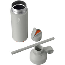 Load image into Gallery viewer, Ocean Bottle GO 500 ml vacuum insulated water bottle — Rock grey (detail)