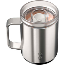 Load image into Gallery viewer, Ocean Bottle 350 ml insulated travel mug — Stainless steel (detail)