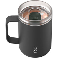 Load image into Gallery viewer, Ocean Bottle 350 ml insulated travel mug — Obsidian Black (detail 2)