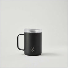 Load image into Gallery viewer, Ocean Bottle 350 ml insulated travel mug — Obsidian Black (front)