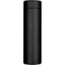 Load image into Gallery viewer, Taylor 450 ml double wall stainless steel flask with tea strainer — Black (front)