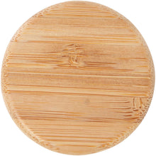 Load image into Gallery viewer, Lume 500 ml matte soda lime glass bottle with bamboo lid   — White (detail 2)