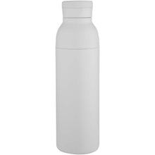 Load image into Gallery viewer, Illuminate 650 ml RCS recycled stainlesss steel double wall insulated water bottle — White (front)