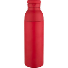 Load image into Gallery viewer, Illuminate 650 ml RCS recycled stainlesss steel double wall insulated water bottle — Red (front)