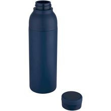 Load image into Gallery viewer, Illuminate 650 ml RCS recycled stainlesss steel double wall insulated water bottle — Navy (detail)