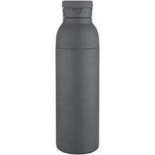 Load image into Gallery viewer, Illuminate 650 ml RCS recycled stainlesss steel double wall insulated water bottle — Twilight Grey (front)