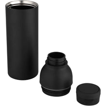 Load image into Gallery viewer, Illuminate 650 ml RCS recycled stainlesss steel double wall insulated water bottle — Black (detail 2)