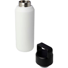 Load image into Gallery viewer, Astra 600 ml RCS recycled stainless steel copper vacuum insulated water bottle (carbonated safe) — White (detail)