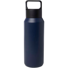 Load image into Gallery viewer, Astra 600 ml RCS recycled stainless steel copper vacuum insulated water bottle (carbonated safe) — Navy (back)