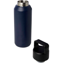 Load image into Gallery viewer, Astra 600 ml RCS recycled stainless steel copper vacuum insulated water bottle (carbonated safe) — Navy (detail)