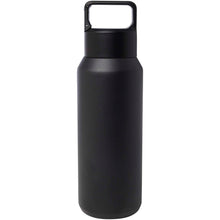 Load image into Gallery viewer, Astra 600 ml RCS recycled stainless steel copper vacuum insulated water bottle (carbonated safe) — Black (back)