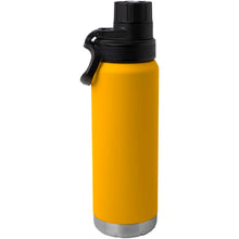 Load image into Gallery viewer, Fortis 700 ml RCS recycled stainless steel copper vacuum insulated water bottle (carbonated safe) — Ochre (back)