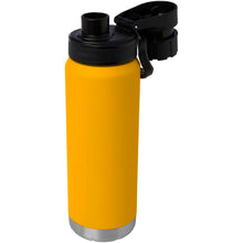 Load image into Gallery viewer, Fortis 700 ml RCS recycled stainless steel copper vacuum insulated water bottle (carbonated safe) — Ochre (detail 2)