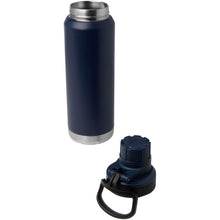 Load image into Gallery viewer, Fortis 700 ml RCS recycled stainless steel copper vacuum insulated water bottle (carbonated safe) — Navy (detail)