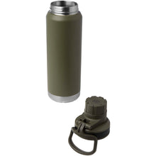 Load image into Gallery viewer, Fortis 700 ml RCS recycled stainless steel copper vacuum insulated water bottle (carbonated safe) — Forest green (detail)