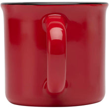 Load image into Gallery viewer, Bari 240 ml ceramic mug with glossy finish — Red (back)