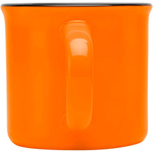 Load image into Gallery viewer, Bari 240 ml ceramic mug with glossy finish — Orange (back)
