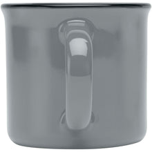 Load image into Gallery viewer, Bari 240 ml ceramic mug with glossy finish — Grey (back)