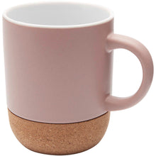 Load image into Gallery viewer, Billie 300 ml ceramic mug with cork details and matt finish — Dusty Pink