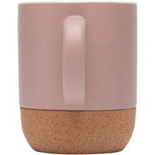 Load image into Gallery viewer, Billie 300 ml ceramic mug with cork details and matt finish — Dusty Pink (back)