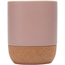 Load image into Gallery viewer, Billie 300 ml ceramic mug with cork details and matt finish — Dusty Pink (front)