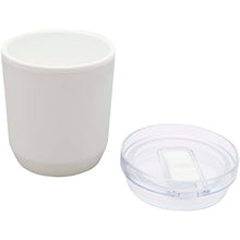 Load image into Gallery viewer, Hudson 180 ml recycled plastic double-wall tumbler — White (detail)