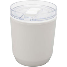 Load image into Gallery viewer, Hudson 180 ml recycled plastic double-wall tumbler — White (detail 2)