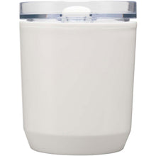 Load image into Gallery viewer, Hudson 180 ml recycled plastic double-wall tumbler — White (front)