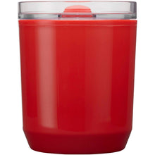 Load image into Gallery viewer, Hudson 180 ml recycled plastic double-wall tumbler — Red (back)
