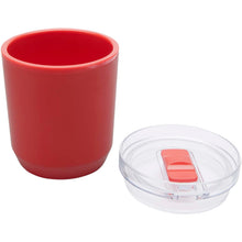 Load image into Gallery viewer, Hudson 180 ml recycled plastic double-wall tumbler — Red (detail)