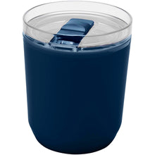 Load image into Gallery viewer, Hudson 180 ml recycled plastic double-wall tumbler — Navy (detail 2)