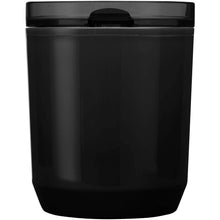 Load image into Gallery viewer, Hudson 180 ml recycled plastic double-wall tumbler — Black (front)