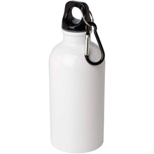 Load image into Gallery viewer, Oregon 400 ml RCS certified single wall stainless steel water bottle with carabiner — White