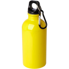 Load image into Gallery viewer, Oregon 400 ml RCS certified single wall stainless steel water bottle with carabiner — Yellow