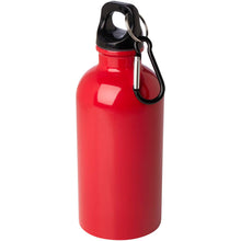 Load image into Gallery viewer, Oregon 400 ml RCS certified single wall stainless steel water bottle with carabiner — Red
