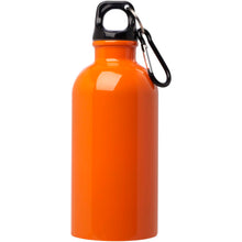 Load image into Gallery viewer, Oregon 400 ml RCS certified single wall stainless steel water bottle with carabiner — Orange (front)