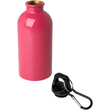 Load image into Gallery viewer, Oregon 400 ml RCS certified single wall stainless steel water bottle with carabiner — Magenta (detail)