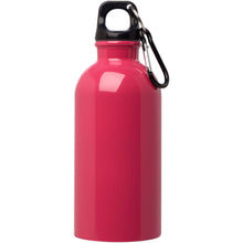 Load image into Gallery viewer, Oregon 400 ml RCS certified single wall stainless steel water bottle with carabiner — Magenta (front)