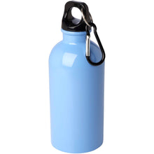 Load image into Gallery viewer, Oregon 400 ml RCS certified single wall stainless steel water bottle with carabiner — Cloud Blue