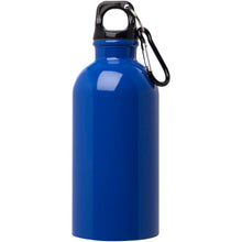 Load image into Gallery viewer, Oregon 400 ml RCS certified single wall stainless steel water bottle with carabiner — Royal blue (front)