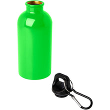 Load image into Gallery viewer, Oregon 400 ml RCS certified single wall stainless steel water bottle with carabiner — Apple green (detail)