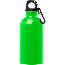 Load image into Gallery viewer, Oregon 400 ml RCS certified single wall stainless steel water bottle with carabiner — Apple green (front)