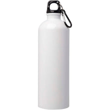 Load image into Gallery viewer, Oregon 750 ml RCS certified single wall stainless steel water bottle with carabiner — White (front)