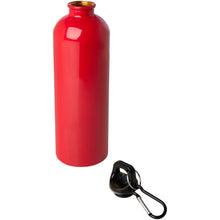 Load image into Gallery viewer, Oregon 750 ml RCS certified single wall stainless steel water bottle with carabiner — Red (detail)
