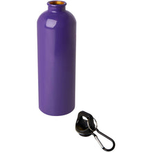 Load image into Gallery viewer, Oregon 750 ml RCS certified single wall stainless steel water bottle with carabiner — Purple (detail)