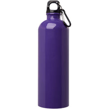 Load image into Gallery viewer, Oregon 750 ml RCS certified single wall stainless steel water bottle with carabiner — Purple (front)