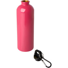 Load image into Gallery viewer, Oregon 750 ml RCS certified single wall stainless steel water bottle with carabiner — Magenta (detail)